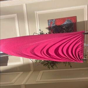 Lovers and friends asymmetrical burgundy skirt size small revolve